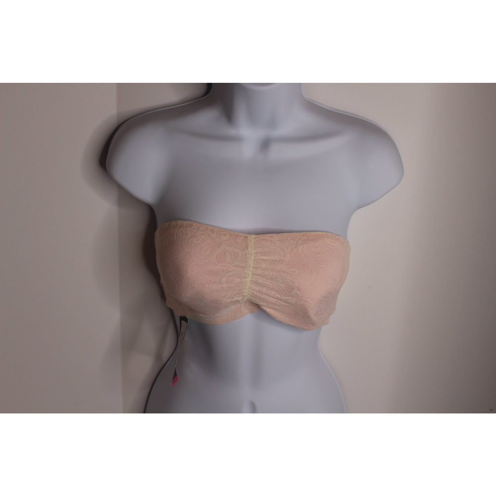 Maidenform Women's The Dream Collection Bandeau Contour Bra 34 Ivory/pink
